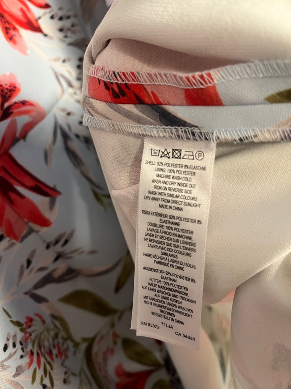 3 for $30 Sale! French Connection Dress Blue Floral Mini Sleeveless Straps 12 - Picture 6 of 7